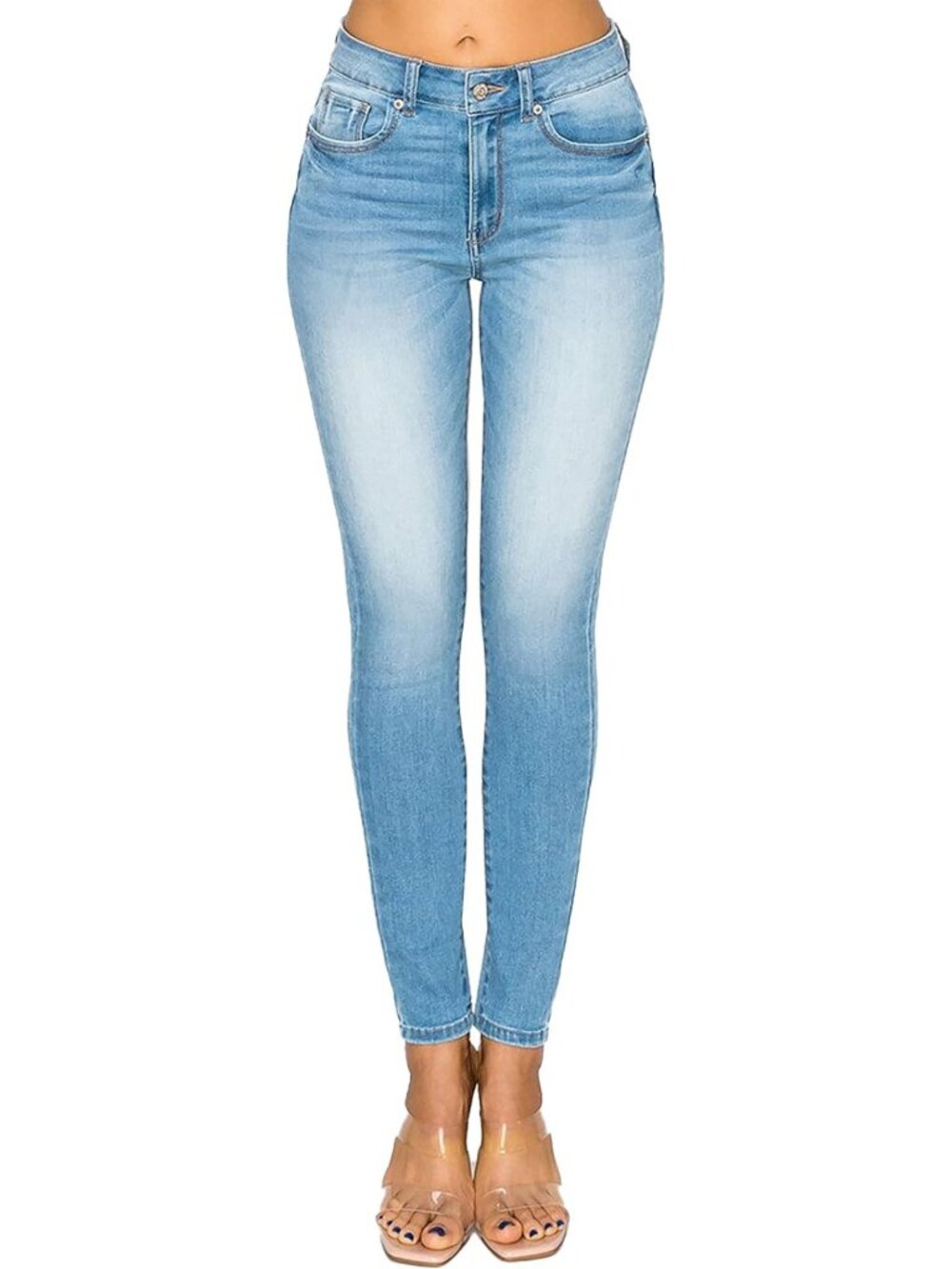 High-Rise Push-Up Skinny Jeans for Women | Repreve Eco-Friendly Denim, Butt Lift